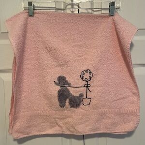 Vintage Canon 1950’s poodle pink bath towel.